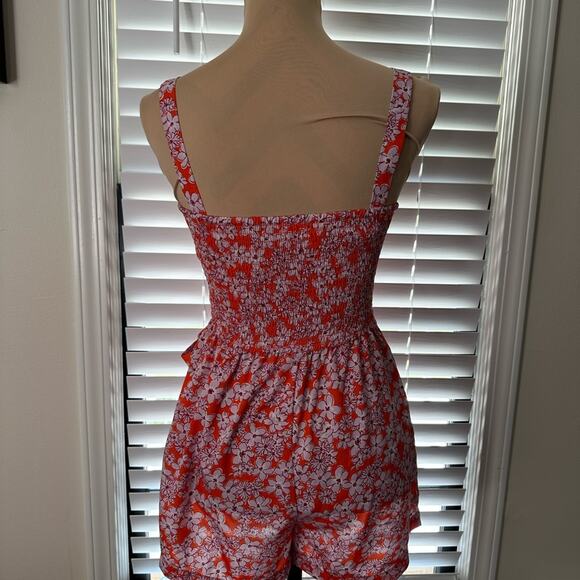 NWOT- Land of the Free Floral Romper - Picture 2 of 3